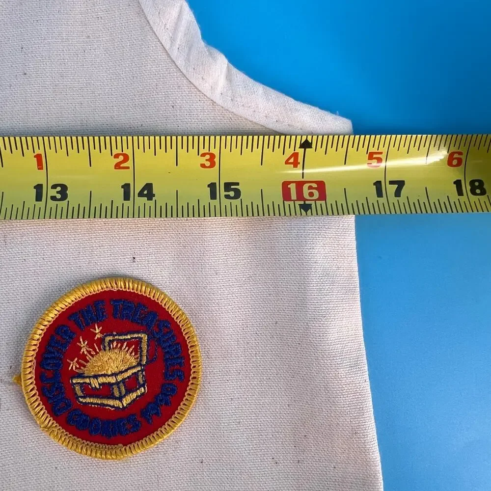 80s Girl Scout vest with embroidered patches 1980s vintage